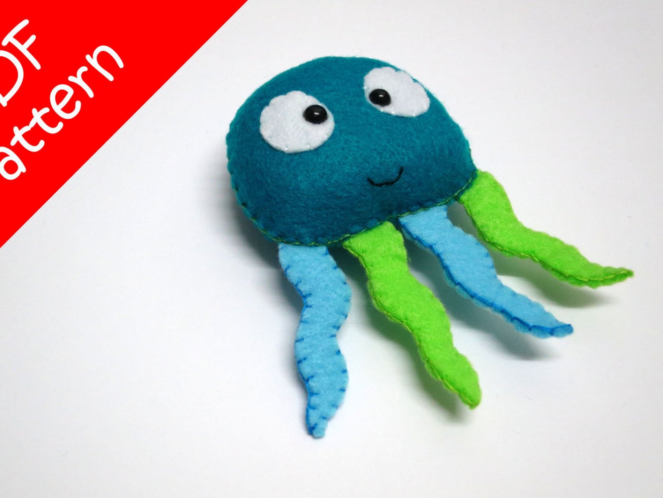 Jellyfish Plush PDF Pattern instant Digital Download Etsy