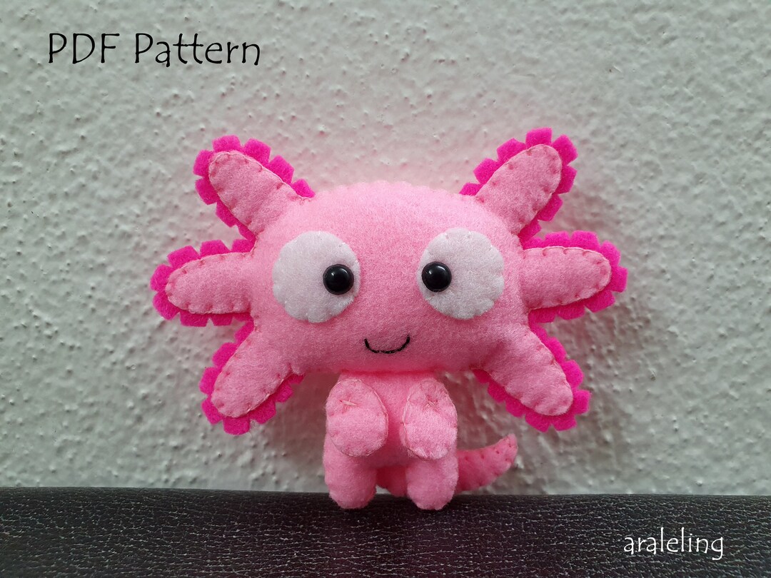 Axolotl Plush PDF Pattern -instant Digital Download - Etsy