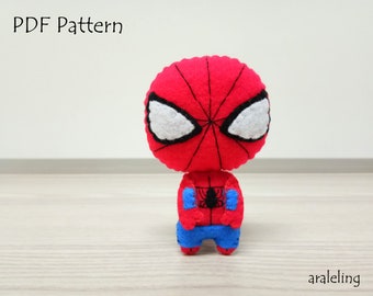 Spiderman Plush PDF Pattern -Instant Digital Download