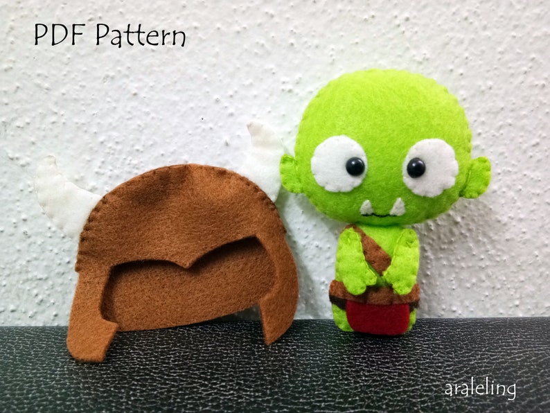 Battle Orc Plush PDF Pattern -instant Digital Download - Etsy