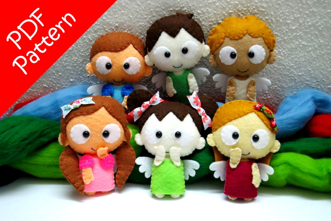 Angels 6 IN 1 Plush PDF Pattern - Instant Digital Download - Etsy UK