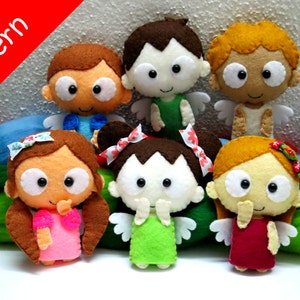 Angels 6 IN 1 Plush PDF Pattern - Instant Digital Download