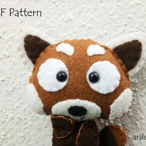 Red Panda Plush PDF Pattern Instant Digital Download image 3