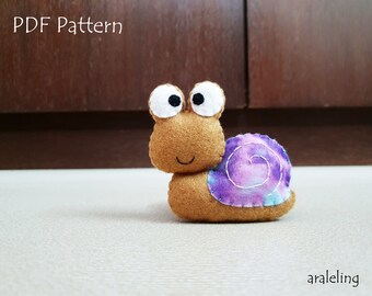 Snail Plush PDF Pattern - Instant Digital Download