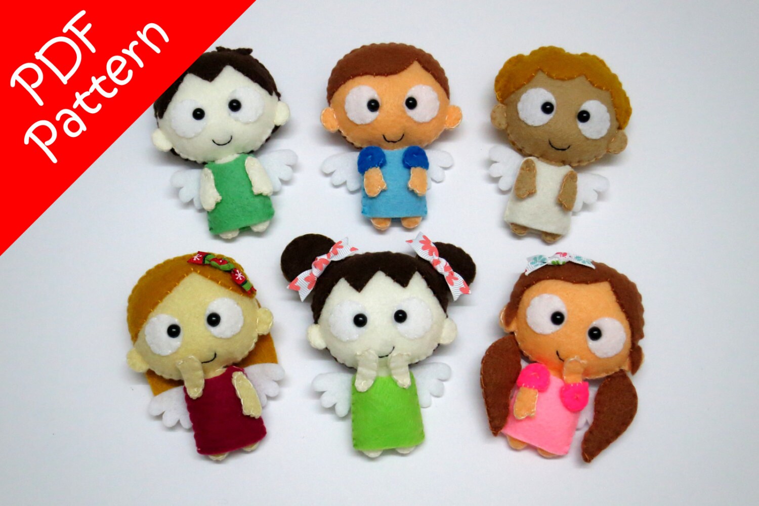 Angels 6 IN 1 Plush PDF Pattern - Instant Digital Download - Etsy UK