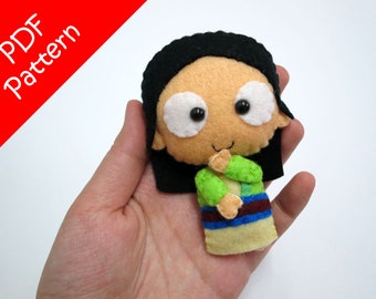 Mulan Plush PDF Pattern -Instant Digital Download