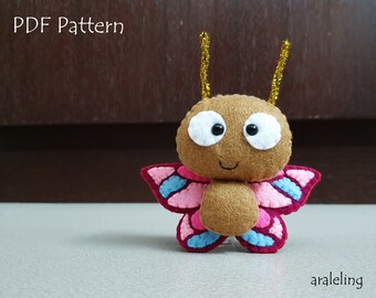 Butterfly Plush PDF Pattern -Instant Digital Download