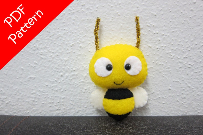 Bee Plush PDF Pattern Instant Digital Download image 3