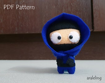 Ninja Plush PDF Pattern -Instant Digital Download