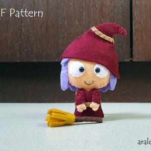 Witch Plush PDF Pattern - Instant Digital Download