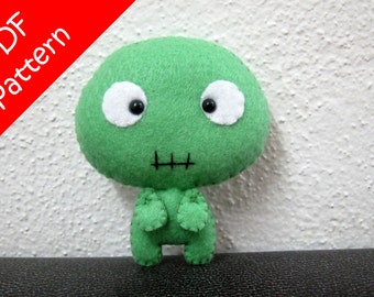 Zombie Plüsch PDF Pattern - Sofortiger digitaler Download
