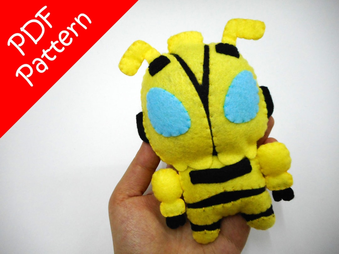 Chibi Bumble Bee Plush PDF Pattern -instant Digital Download - Etsy