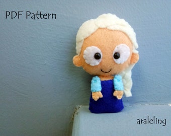 Queen Elsa Plush PDF Pattern -Instant Digital Download