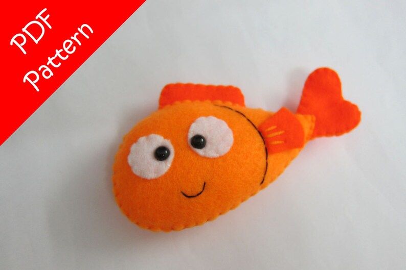 Fish Plush PDF Pattern Instant Digital Download image 4