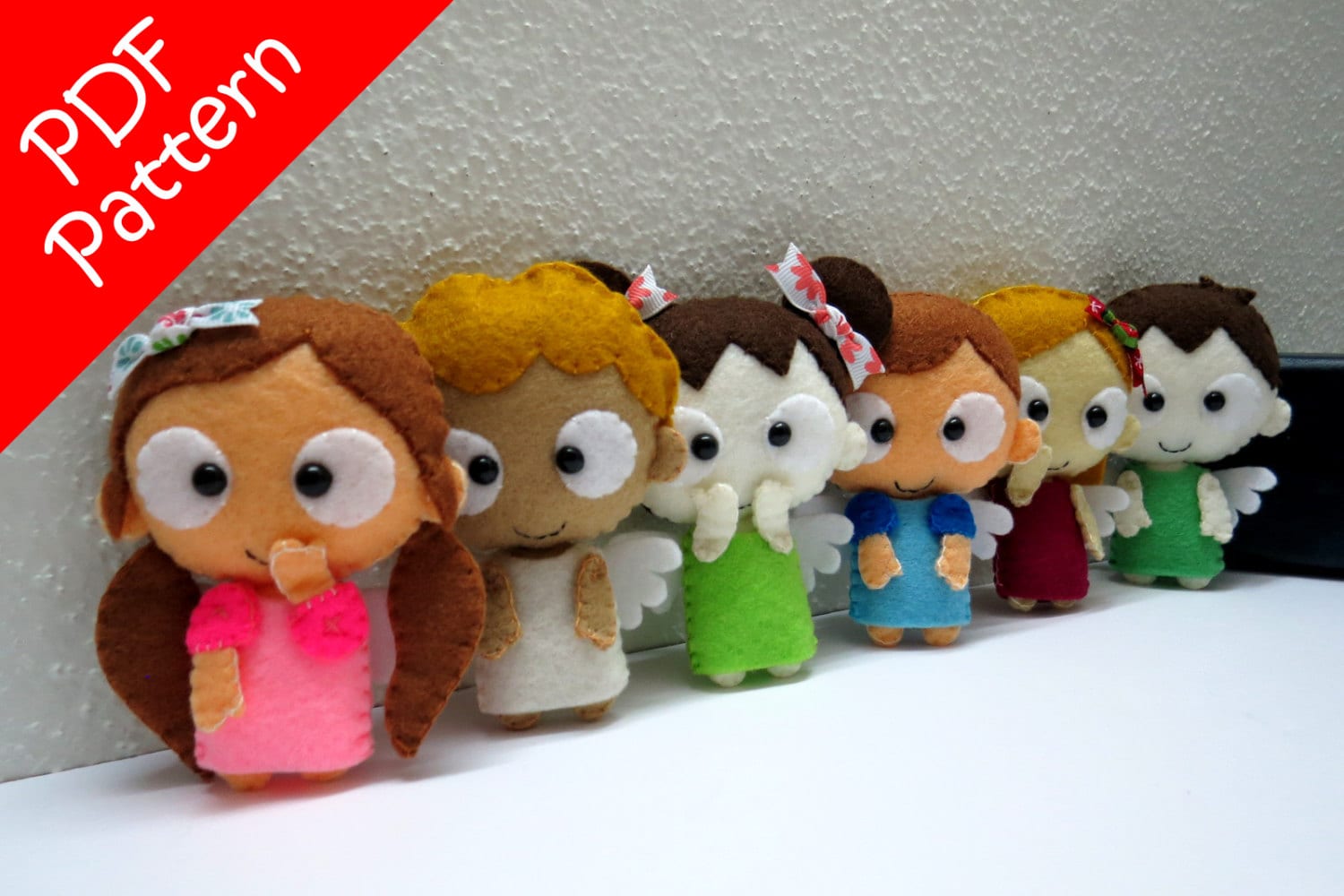 Angels 6 IN 1 Plush PDF Pattern - Instant Digital Download - Etsy UK