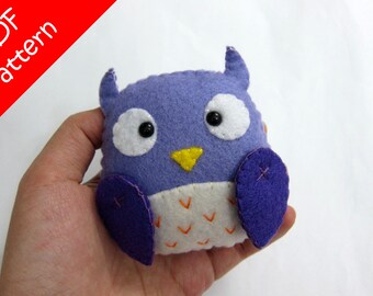 Owl Plush PDF Pattern -Instant Digital Download