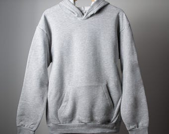 Custom Print Grey Hoodie