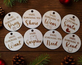 Something To - Wooden Christmas Ornament Set