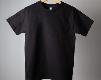 Custom Print Black Tee