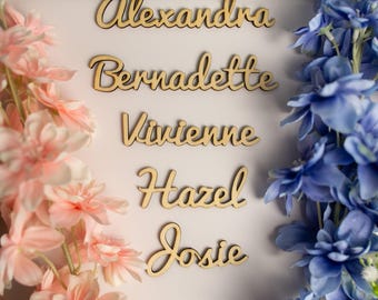 Laser Cut Names