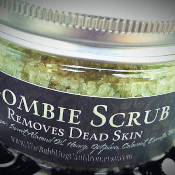 Zombie Scrub ® - Removes Dead Skin - Exfoliating Sugar Scrub