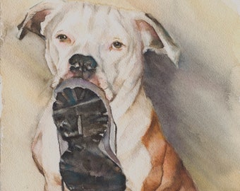 Custom Pet Portraits | Commissioned watercolor painting | Made from YOUR photo | Dog | Cat | Rabbit | Horse