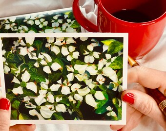 Dogwood Watercolor Notecards | Blank Floral Stationery