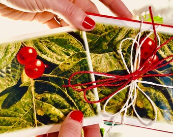 Leaves and Berries Notecards | Watercolor Art, Elegant Stationery