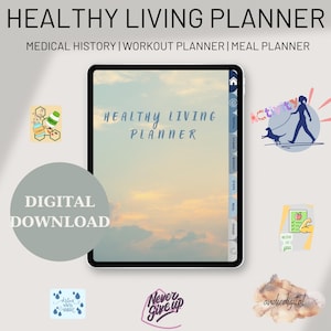 2025 Digital Planner |  Instant Download | Healty Living | Digital Wellness | Weekly Planner | Workout Planner | Digital Download | Wellness