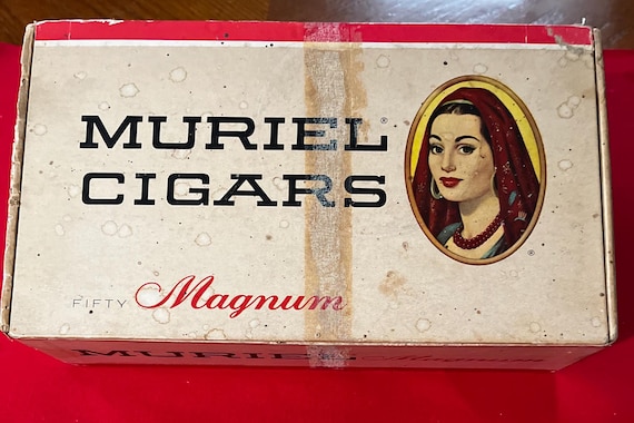 Vintage 1950s Muriel Magnum Cigar Box | Club Perfecto | Retro