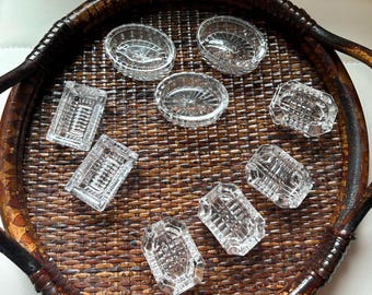 Antique EAPG Glass Salt Cellars | Victorian Pressed Glass Open Salts | Master Salt Dips | Choose Your Piece | Individual Antique Salt Cellar