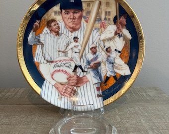 Vintage Babe Ruth Collectible Plate ~ Babe Ruth the Called Shot