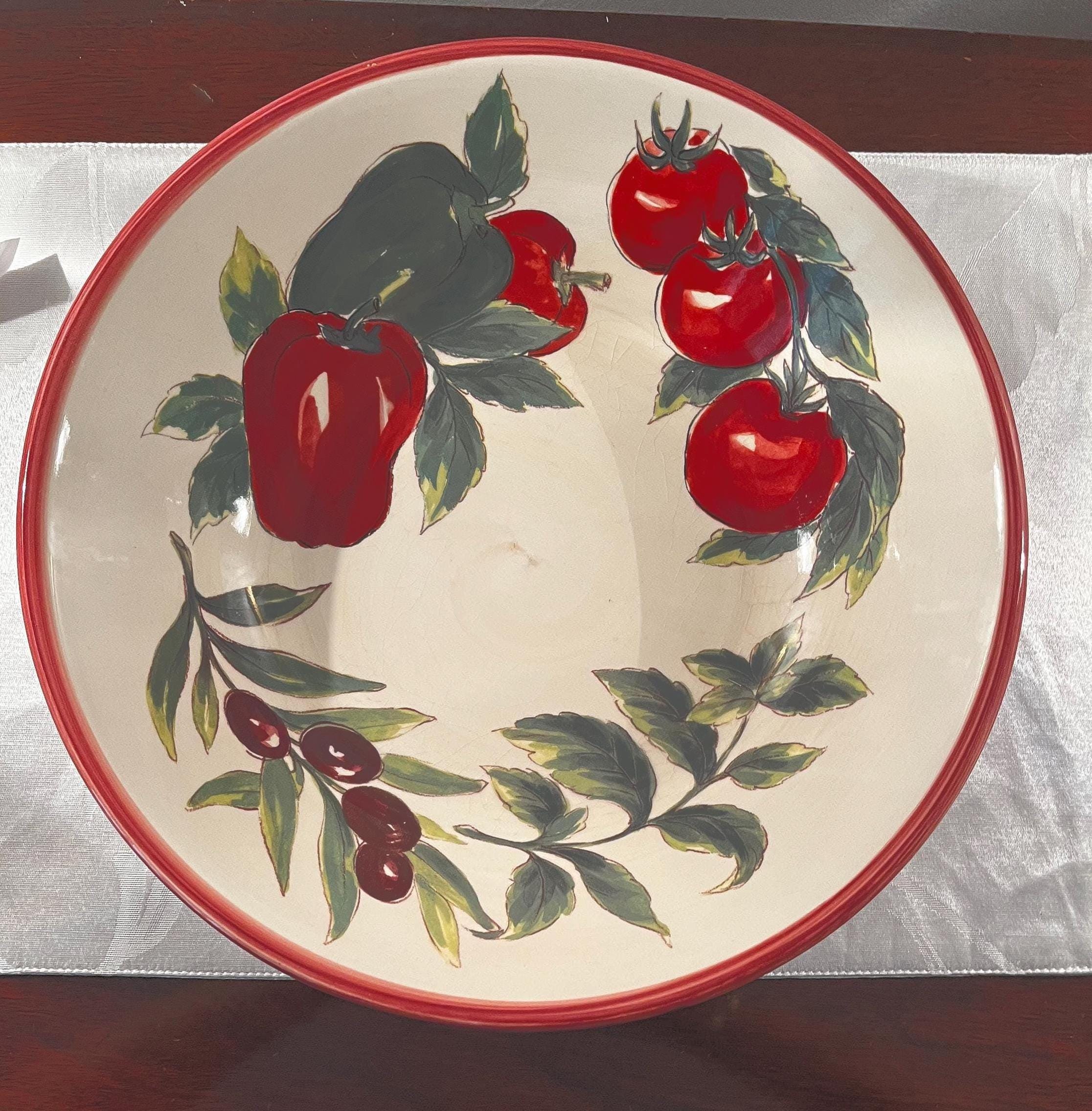Williams Sonoma パスタボウル 【ヴィンテージ 】 Vintage Set of 4 Williams Sonoma Pasta Bowls + Large Serving Bowl