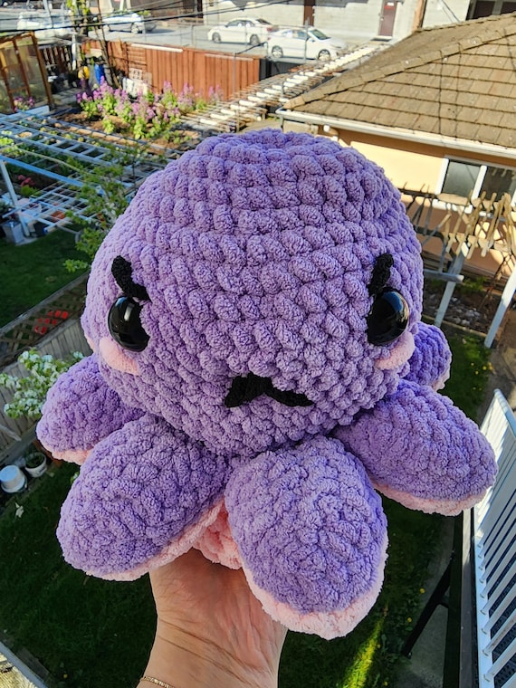 Pulpo reversible de peluche de crochet España