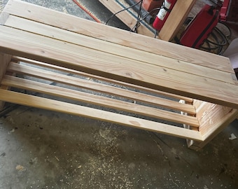 Entryway Bench with Shoe Storage | Beginner Wood Project Plans (Digital Download)