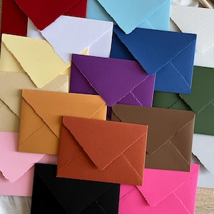 Handmade Deckle Edge Textured Envelopes B6, C6, C5 or 150X150mm for Wedding, Anniversary, Event or Celebration