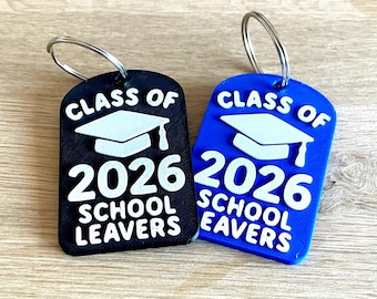 Personalised Colour School Leavers Keyrings | 2026 Leavers | Year 6 Leavers Gift | School Leavers Gift | Keyring | Leavers Present |