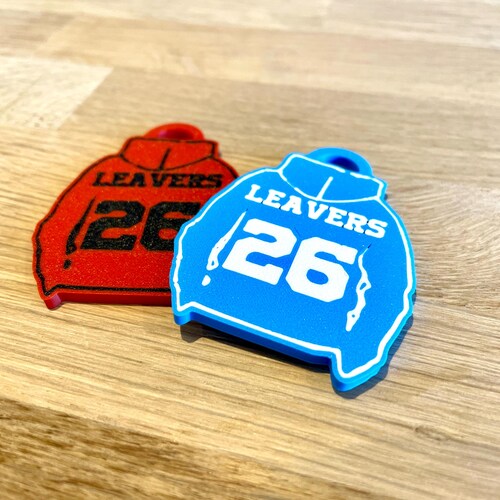 Personalised Colour School Leavers Keyrings | 2026 Leavers | Year 6 Leavers Gift | School Leavers Gift | Hoodie Keyring | Leavers Present |