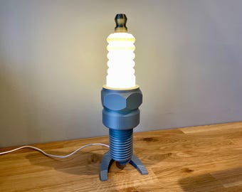 Spark Plug Desk Lamp | Car Guy Gift | Mechanic Gift | Car Part Gift | Car Table Light | Car Girl Gift | Car Guy Decor | Mechanic Decor