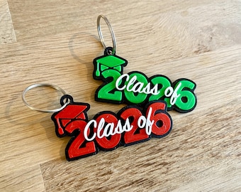 Personalised Colour School Leavers Keyrings | 2026 Leavers | Year 6 Leavers Gift | School Leavers Gift | Keyring | Leavers Present |