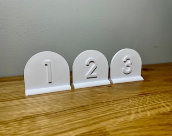 Personalised Wedding Table Numbers | Custom table decor | Themes colours | Wedding favour |