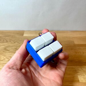 4 Button Keyboard Fidget Clicker | Key Chain Ring Toy | Party Bag Filler | Tactile Gift Present | Kids Anxiety | Child Stress | ADHD | image 6