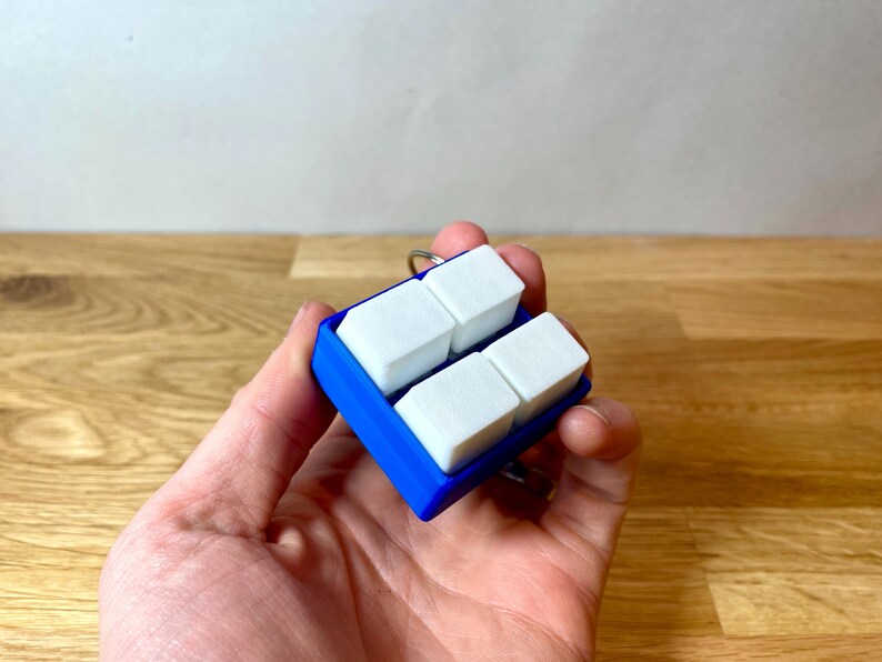 4 Button Keyboard Fidget Clicker | Key Chain Ring Toy | Party Bag Filler | Tactile Gift Present | Kids Anxiety | Child Stress | ADHD | image 6