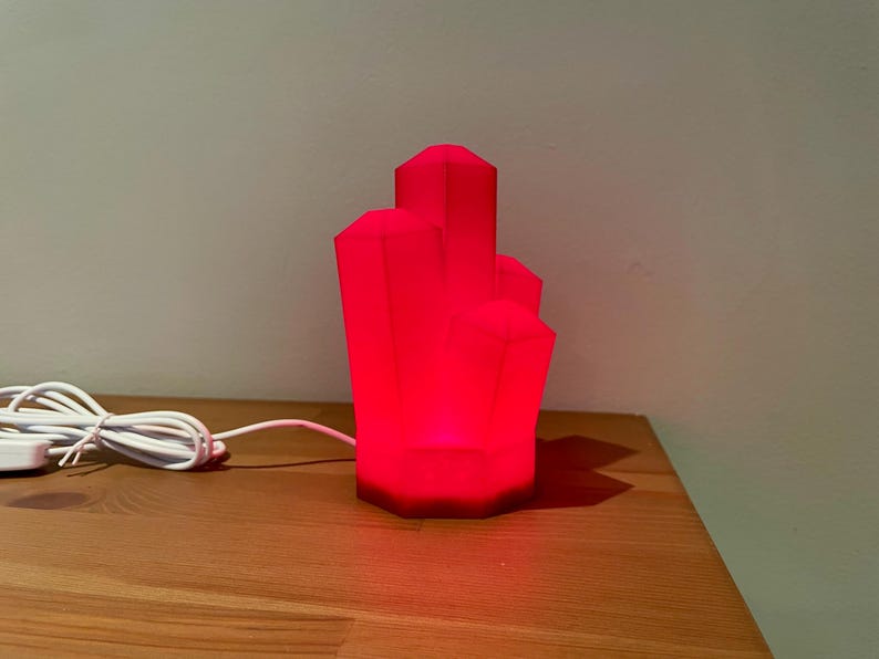 Brick Crystal Lamp | Kids Night Light | Children's Bedroom Light | Birthday Gift for Kids | Man Cave Desk Lamp | USB Night Light immagine 8