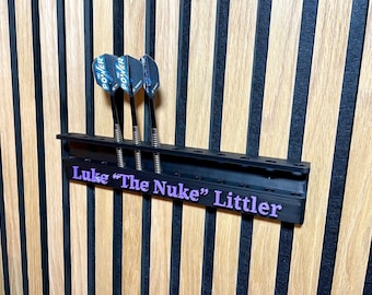 Personalised 12 Dart holder | Wall mounted darts display stand | For 12 darts | Gift for darts player | Gift idea for him | Arrow mount |
