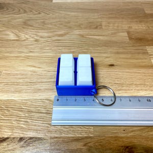 4 Button Keyboard Fidget Clicker | Key Chain Ring Toy | Party Bag Filler | Tactile Gift Present | Kids Anxiety | Child Stress | ADHD | image 2