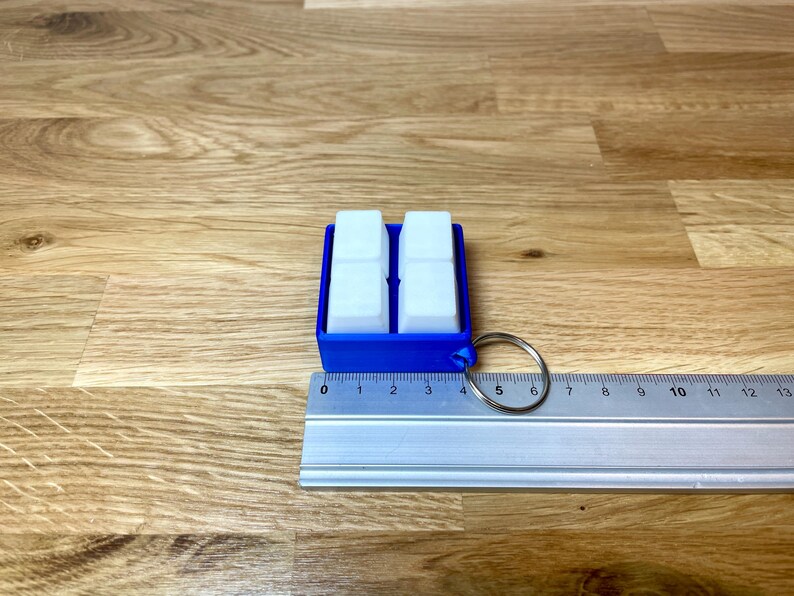 4 Button Keyboard Fidget Clicker | Key Chain Ring Toy | Party Bag Filler | Tactile Gift Present | Kids Anxiety | Child Stress | ADHD | image 2
