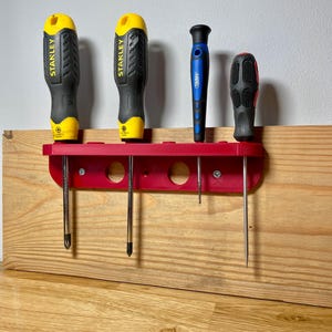 Screwdriver Wall Mount Rack | Tool Organiser | Garage Storage Solution | Man cave | Wall mounted | Personalised colours |