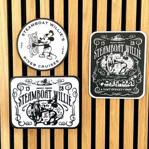 Steamboat Willie Wall Art | Classic Cartoon | Gift for Mickey Mouse Fan | Themed Room | Home Wall Decor | Wall Art | Walt Disney |