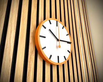 Modern Wall Clock | Minimal Home Decor | Personalised Colours | Great Gift Present | House Warming | Time Keeping |